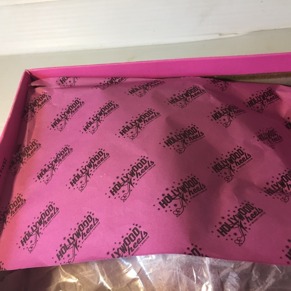 Hollywood Heels, Longoria Platform Shoes, Size 6, color Wine, New - Picture 7 of 8